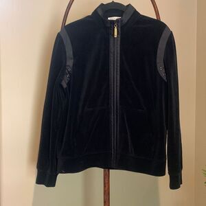 St John Sport Black Velour Jacket